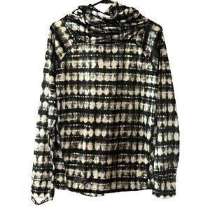 Saga Outerwear Saga Tek Men's Small Cowl Neck Lightweight Hoodie Black Gray